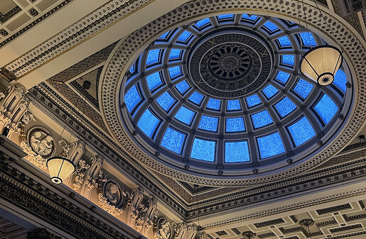 Scottish period building in Edinburgh with domes plaster ceiling, period listed building consultancy